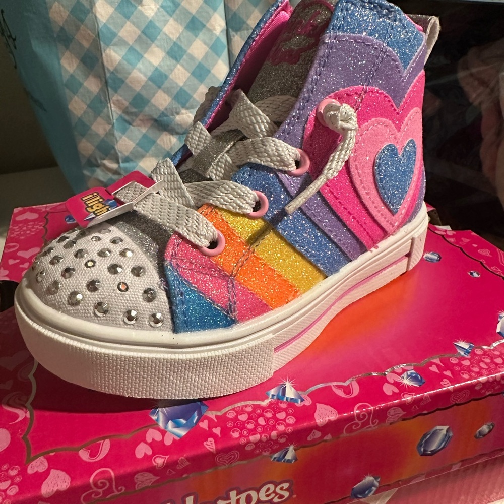 Glitter High-Top Twinkle Toes Sneakers